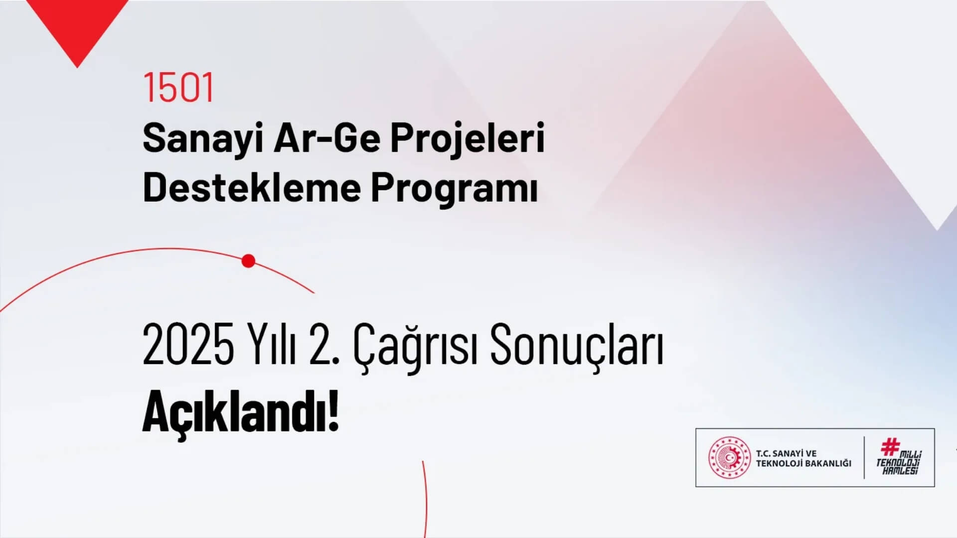 1501-Sanayi Ar-Ge Projeleri Destekleme Programı 2025-2 Çağrısı Sonuçları Açıklandı