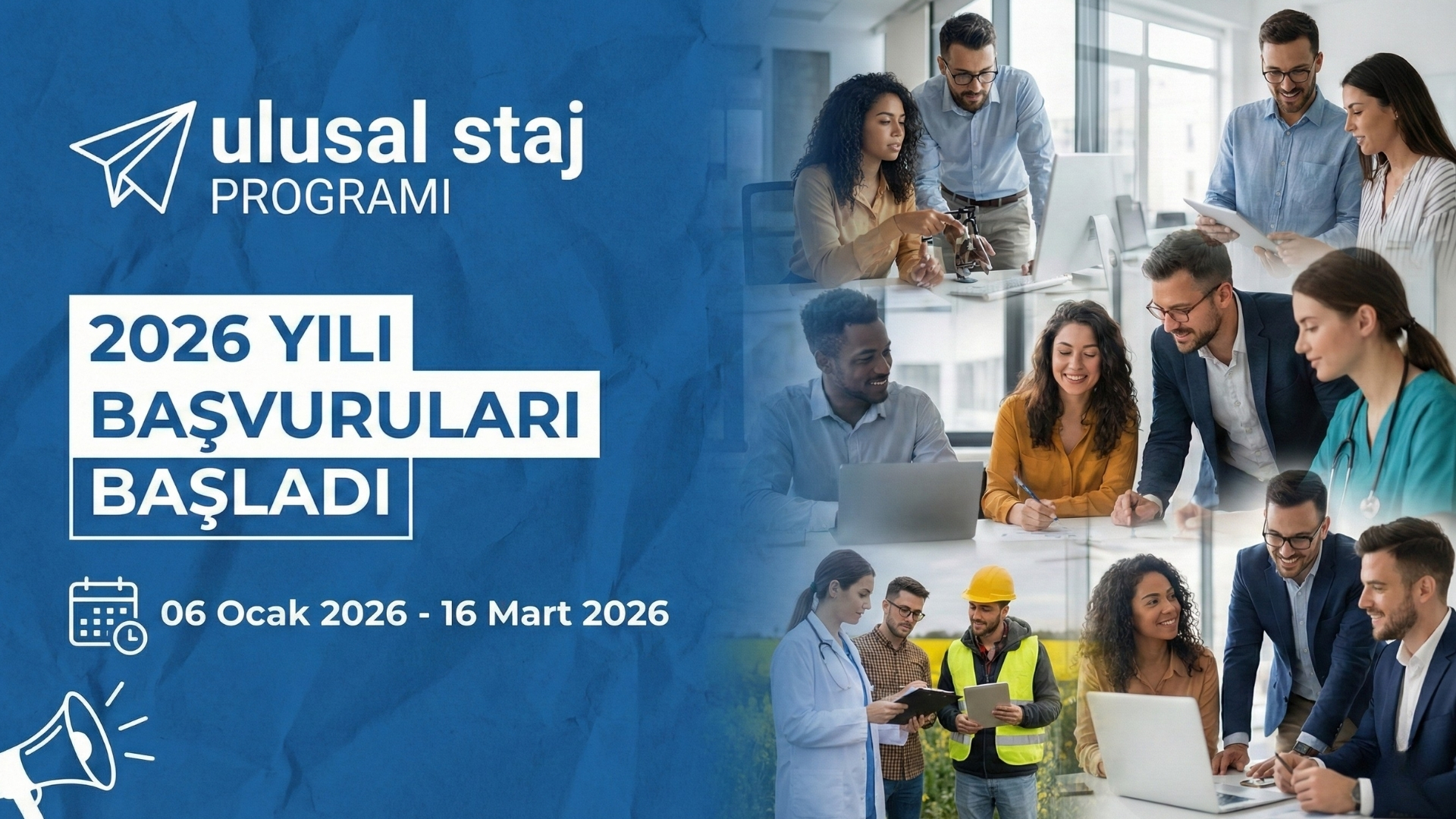 Ulusal Staj Programı 2026 Yılı Başvuruları Devam Ediyor