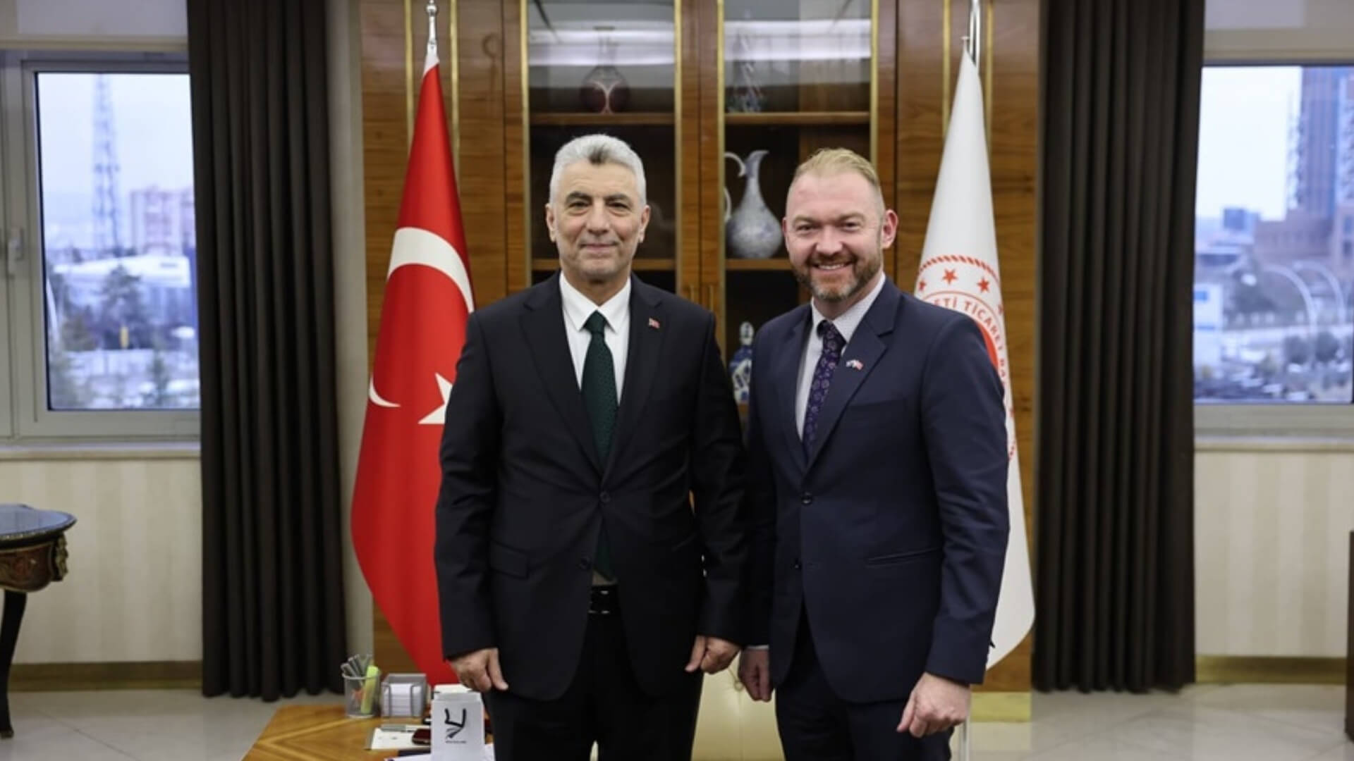 Ticaret Bakanı Ömer Bolat, Katar ve Yeni Zelanda'nın Ankara Büyükelçileriyle Bir Araya Geldi