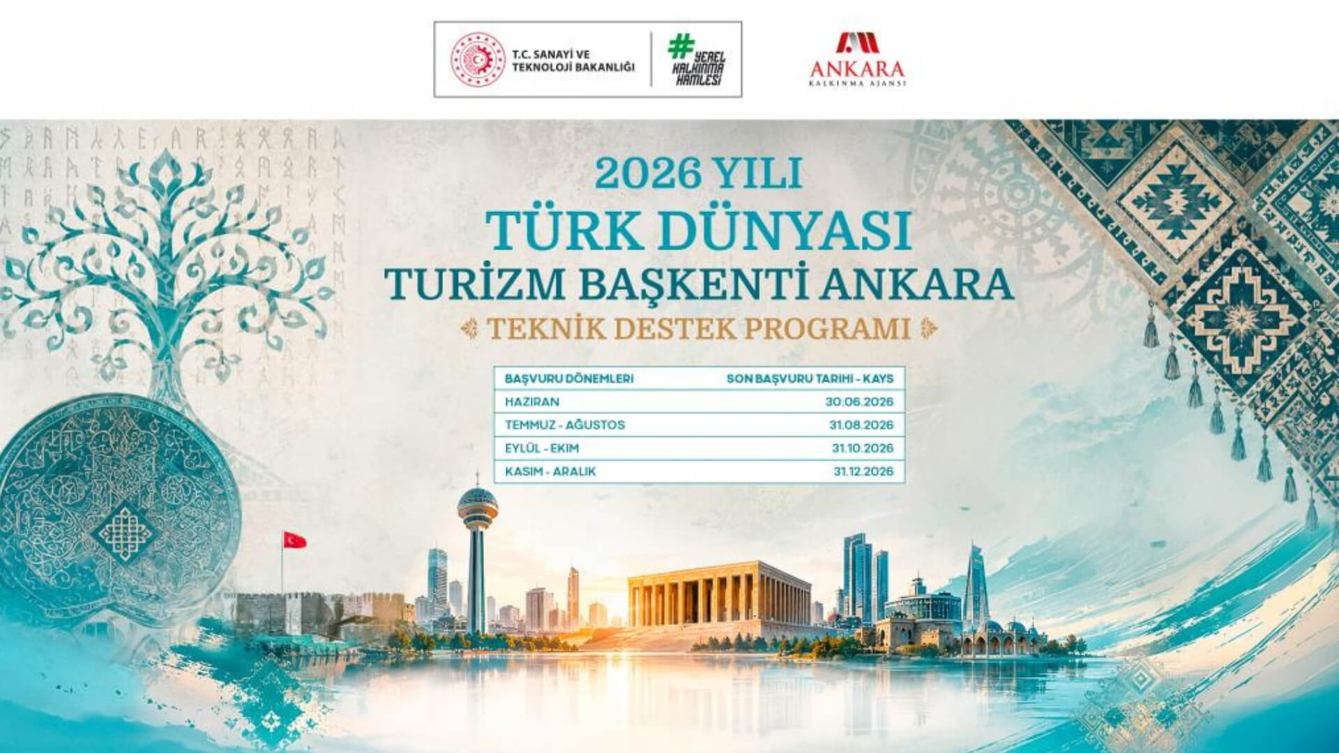 2026 Yılı Türk Dünyası Turizm Başkenti Ankara Teknik Destek Programı